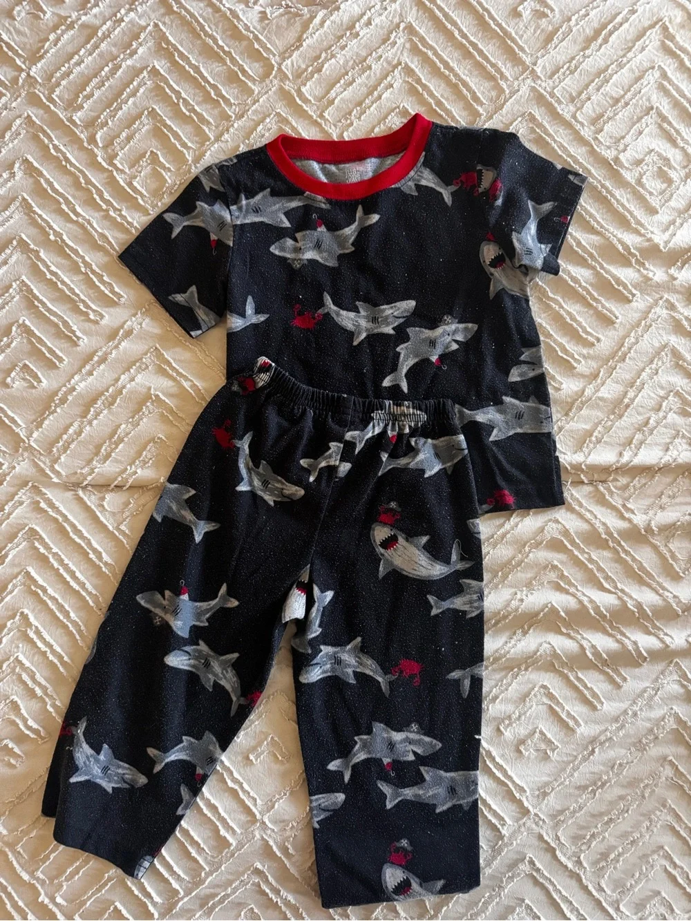 2T Shark Pajama Bundle | Just One You by Carter’s 2 Piece PJ Sets | 4 Piece Lot